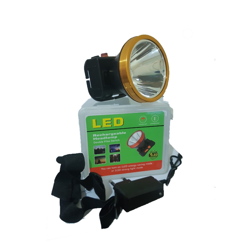 (FAV) Senter Kepala 100 Watt LED Waterproof - Headlamp Anti Air - Senter Kepala - COD.