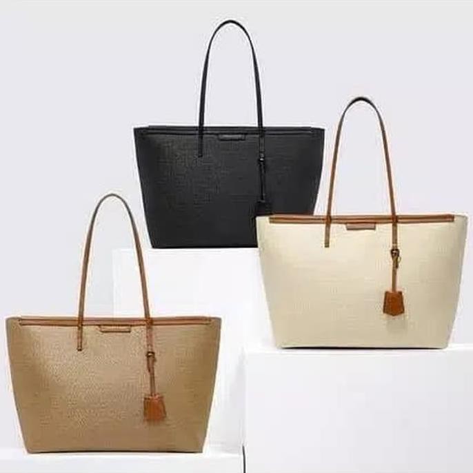 promo tas wanita cewek branded pesta import ck textured original tote bag terbaru