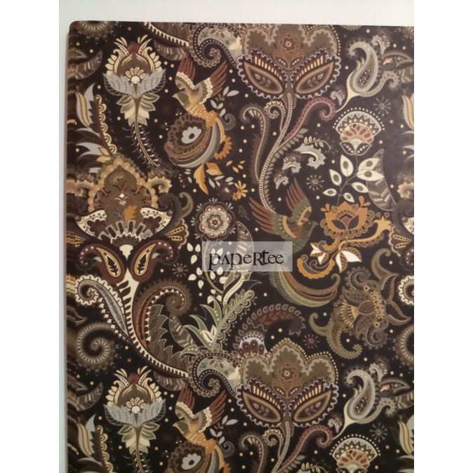 

eq180 Kertas Kado Batik Bunga Gelap Wrapping Paper Craft