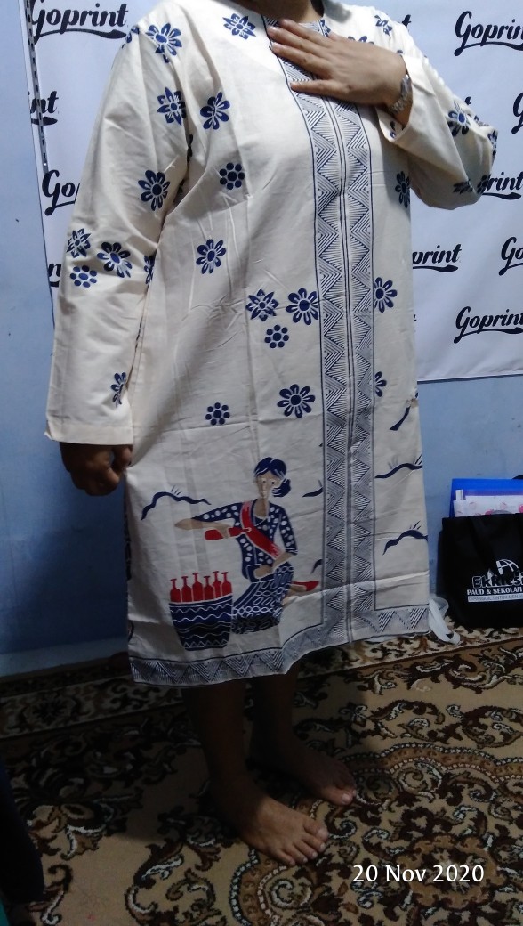 Tunik Batik Jamu Gendong Asli Solo
