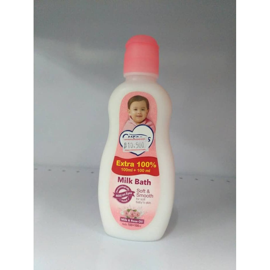 sabun cussons baby milk bath extra 100% 100ml+ 100ml