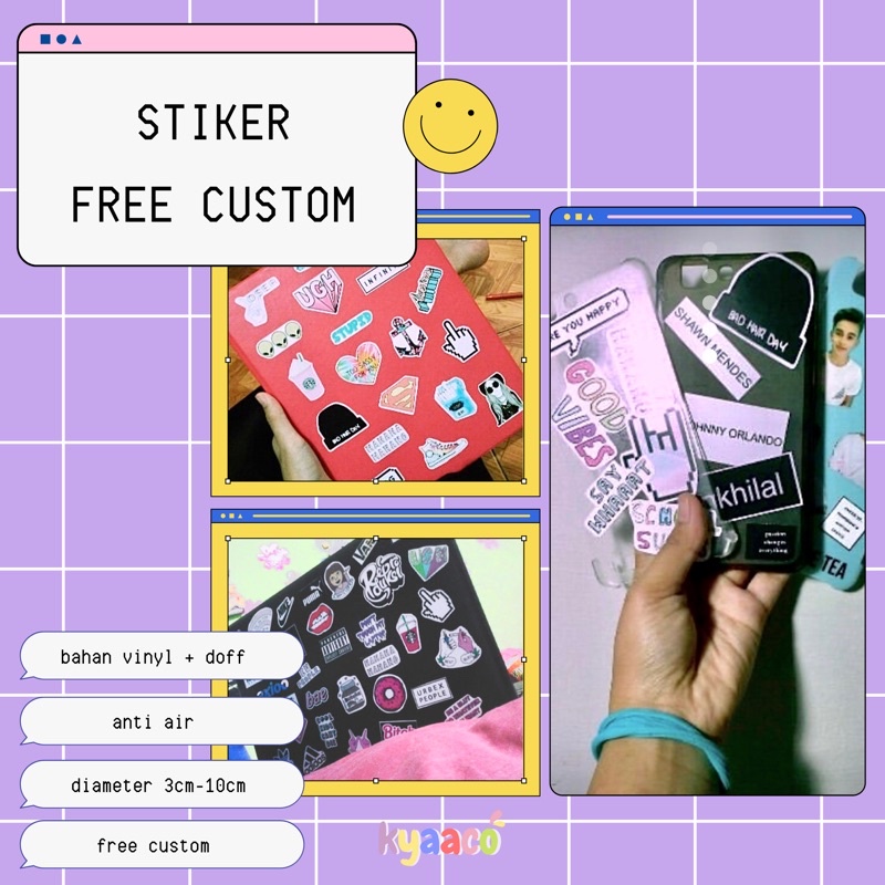 

Stiker Custom / Stiker Aesthetic / Stiker Band / Stiker Tumblr / Stiker Kpop / Stiker Anime