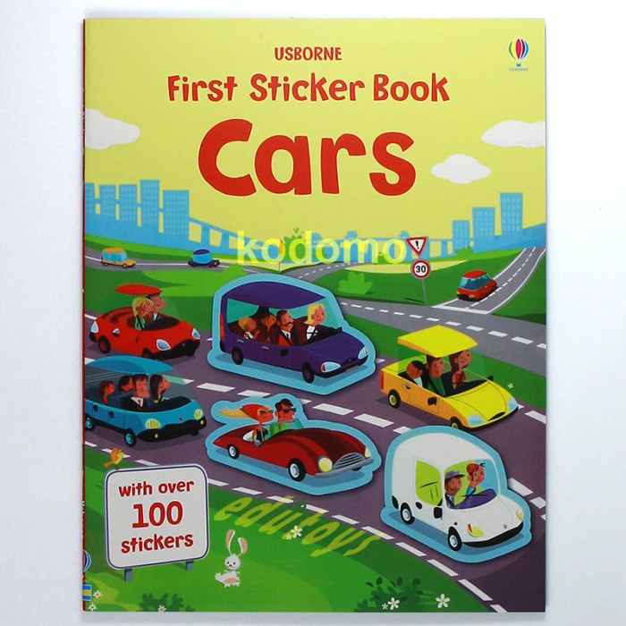 

❤BISA COD❤ Usborne First Sticker Book - Cars, Buku Aktifitas Anak Import