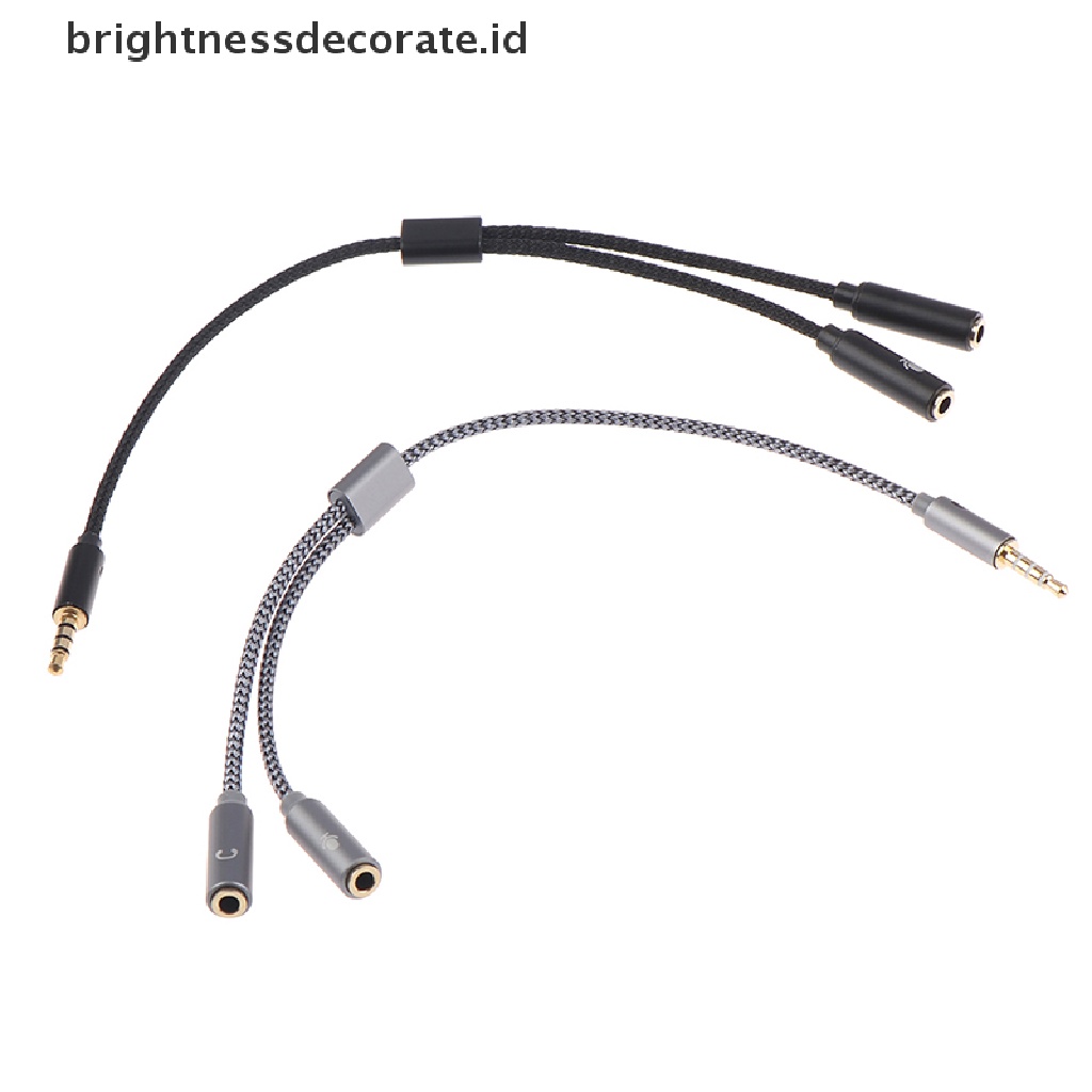 (Birth) Adaptor Splitter Jack Audio 3.5mm 1 Male Ke 2 Female Bentuk Y (Id)