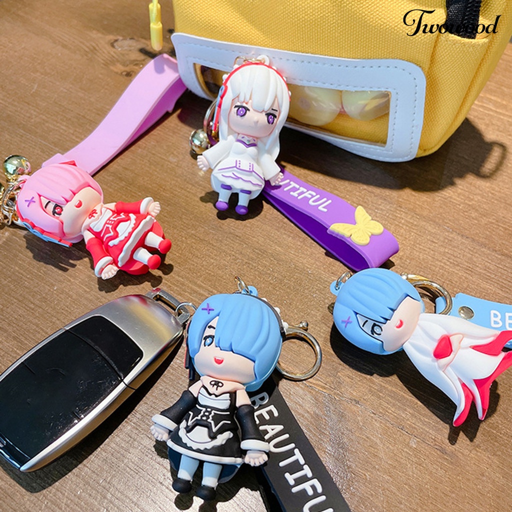 Gantungan Kunci Desain Anime Zero Starting Life in Another World Bahan PVC Untuk Hadiah
