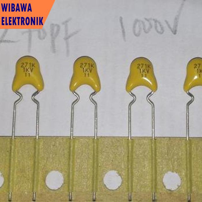 Capacitor Ceramic 271K 1Kv 270Pf 1000V Bishele88 Murah