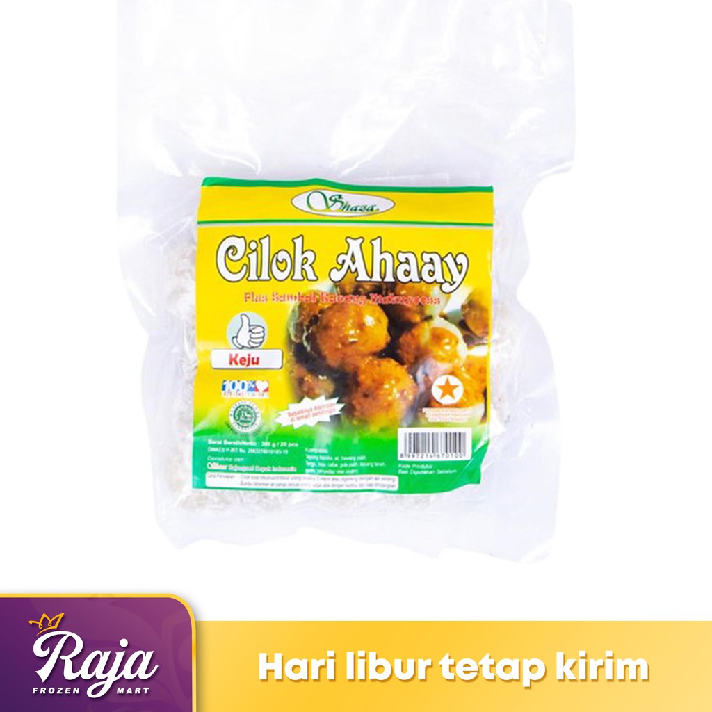 

Shaza Cilok Ahaay Keju Bumbu Kacang isi 20 / Cilok Keju / Cilok / Frozen Food / Frozen Fresh