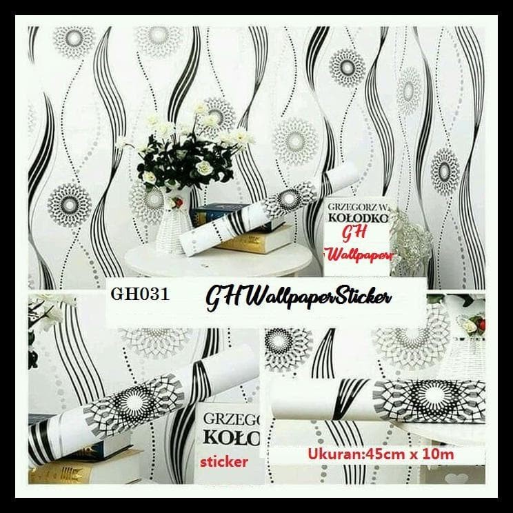 ⭐️ Jendela Kosmetik ⭐️Wallpaper Stiker Dinding Motif Dan Karakter Premium Matte Quality Size 45cm X 10M Hello Kitty Salur GH 033