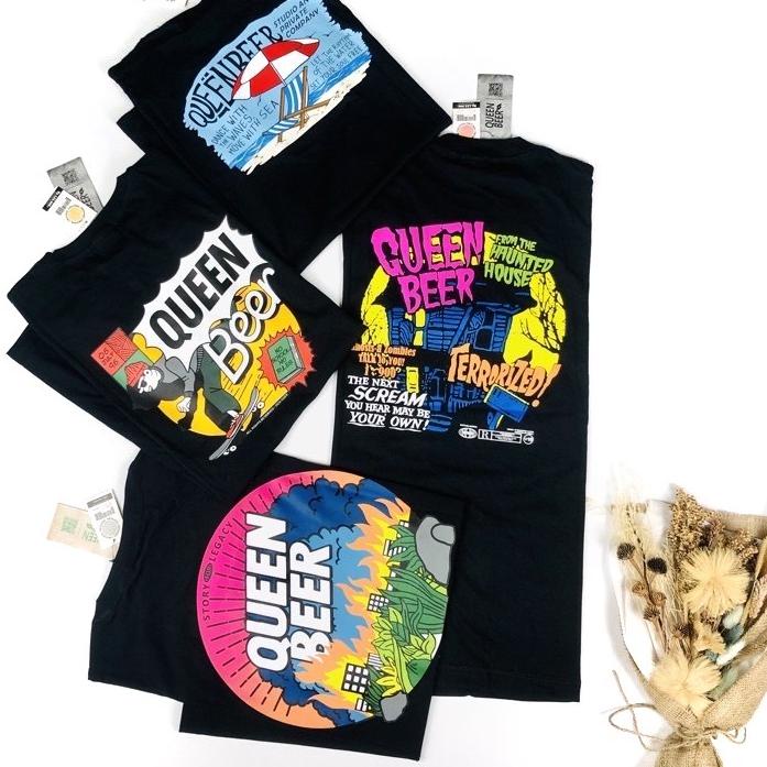 ✵ [] KAOS QUEEN BEER Distro Bandung / TSHIRT QUEENBEER Pakaian Pria Premium ♂