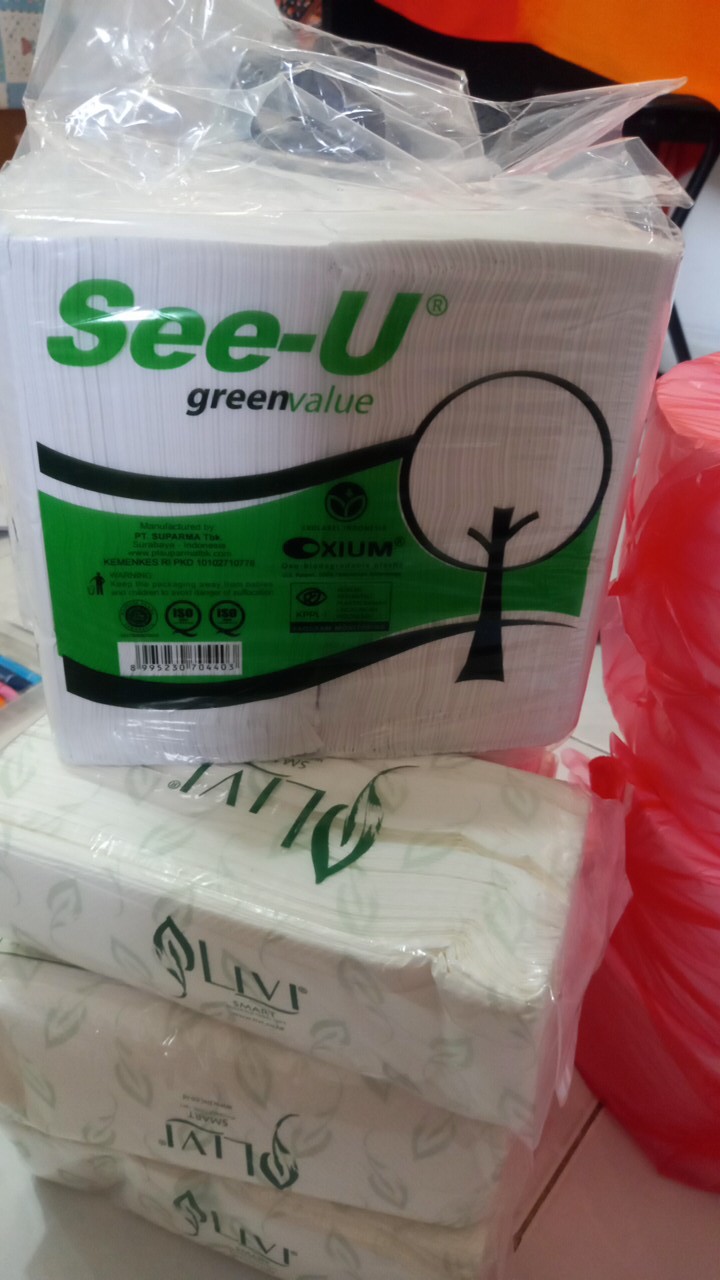 Tissue Tissu Tisu See U 600gram Green Value