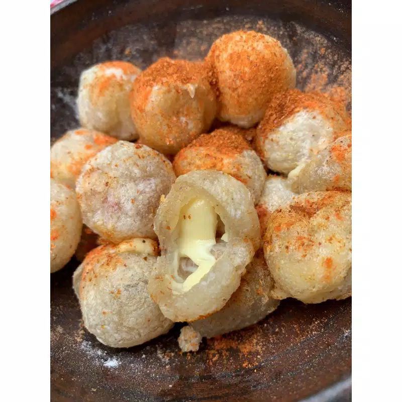 

[READY][MEDAN] Cimol keju leleh isi 20 pcs (bumbu asin, cabe bubuk)