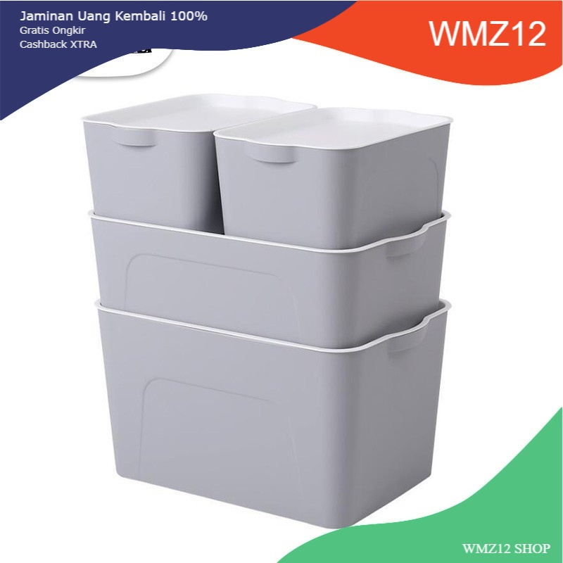 Angola Storage Box Kotak Penyimpanan C40 Tempat Baju/Kosmetik/Bumbu Storage Box 1set 4pcs