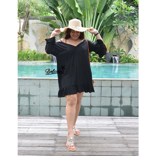 Balicihui Dress Jumbo Siana Plus Size Dress Dress Wanita Dress Jumbo Wanita Dress XXL  3XL