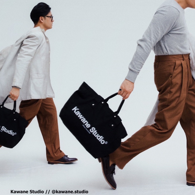 Kawane Studio - Totebag Canvas Premium White &amp; Black - Confidence