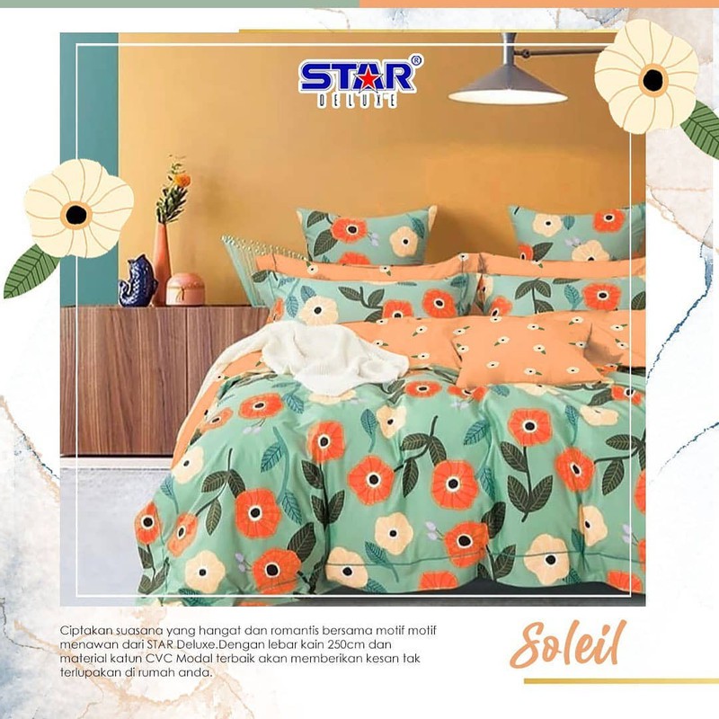 SPREI BEDCOVER KATUN STAR SOLEIL