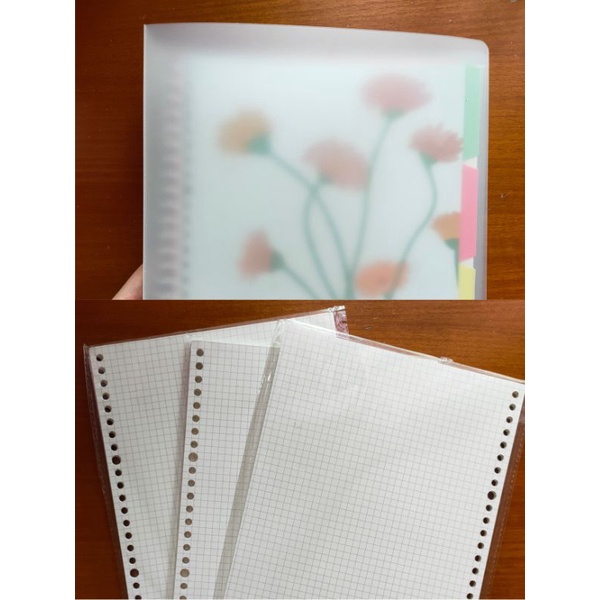 Binder B5 dan kertas loose leaf grid NULISCATET 80 gsm