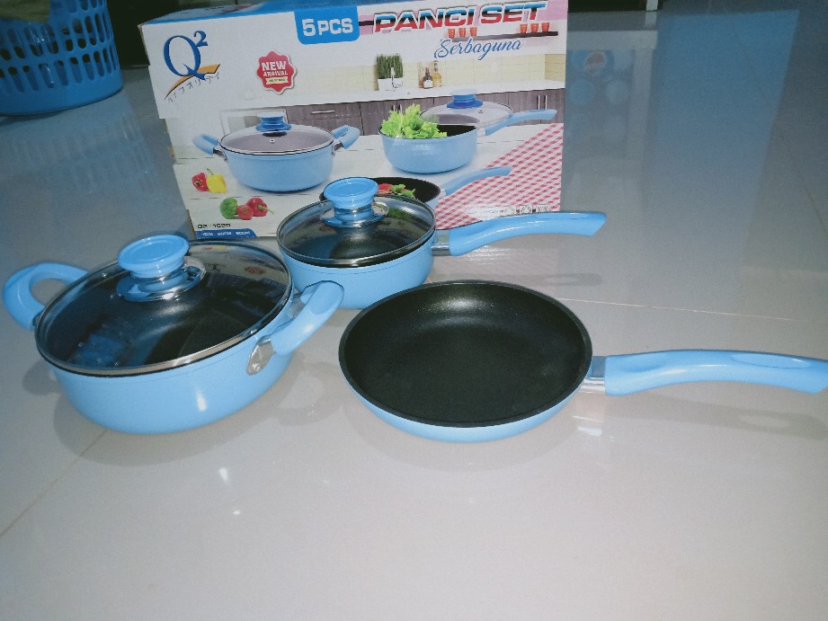 Panci Set Q2 Serbaguna 5pcs