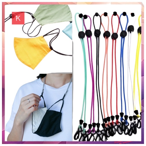 ANG STRAP MASKER / LANYARD TALI GANTUNG MASKER KOREA KALUNG KONEKTOR STOPPER MASK HANGER