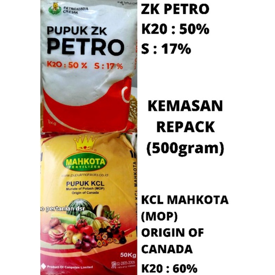 PUPUK KCL CANADA & ZK PETRO (500gram)