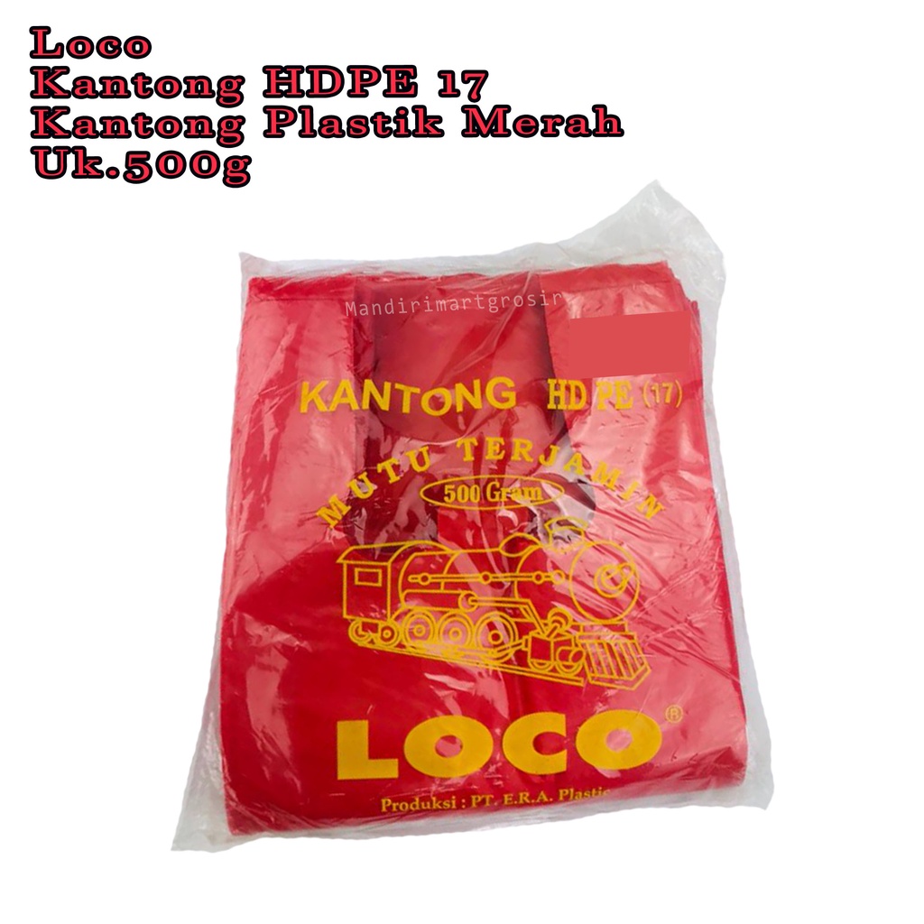 Kantong HDPE 17 *Loco * Kantong Plastik Merah * 500g