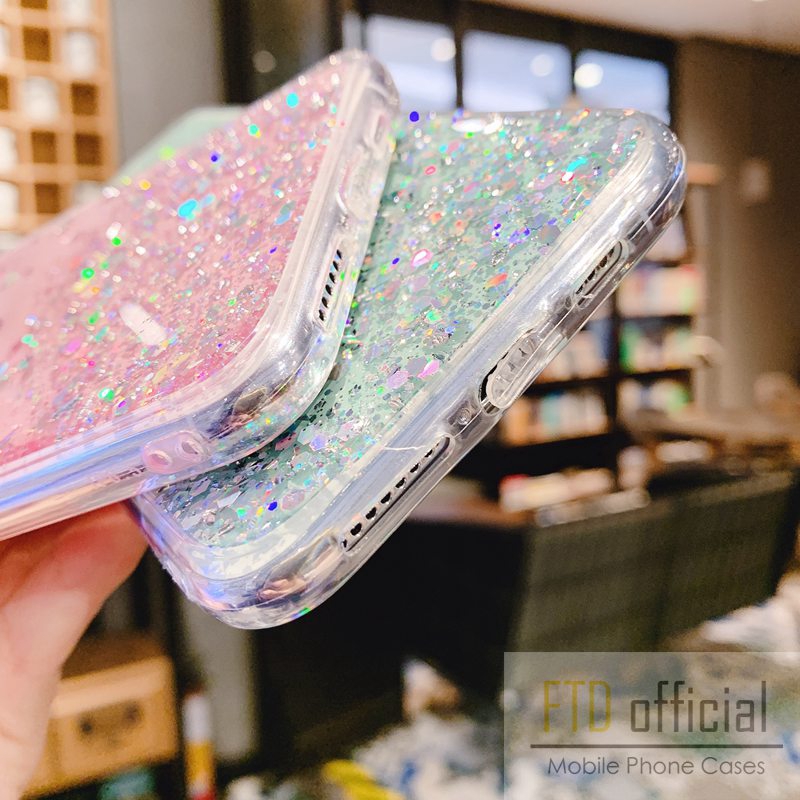 Casing Soft Case Glitter Xiaomi Redmi 9 9A 9C Note 5 6 7 8 9 10 Pro Starry