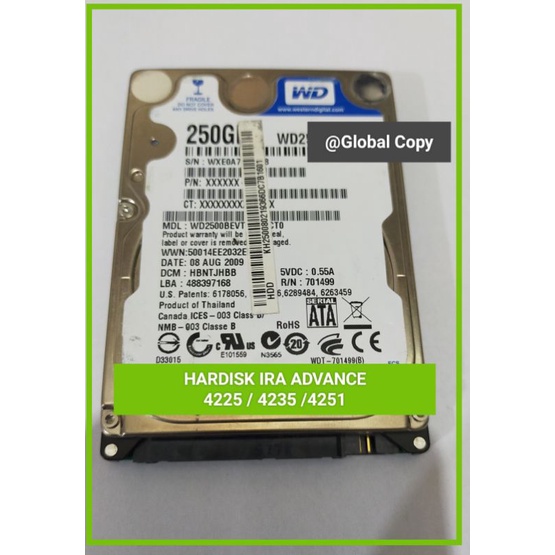 Hardisk Fotocopy Canon IRA 4225 / 4235 / 4245 / 4251 Full System