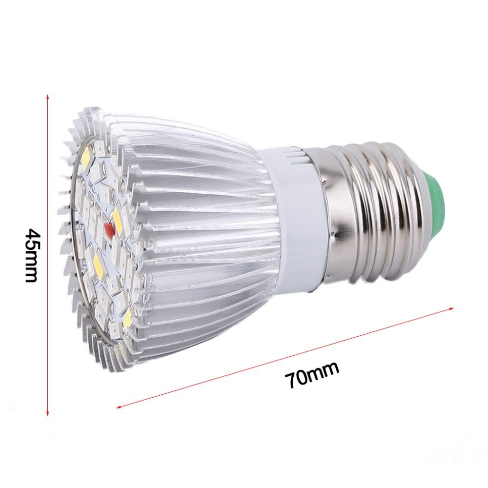 Lampadina LED Per Piante - 28W Full Spectrum, Con Base E14, Per Coltivazione Indoor E Serra - Foto 8