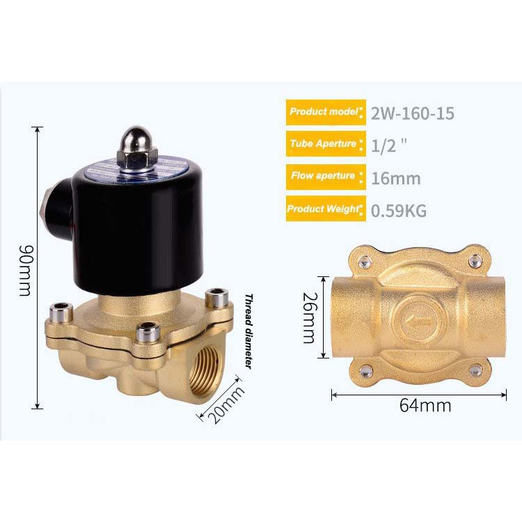 Bisa COD Sambungan Otomatis Untuk Air Gas Dan Oli Electric Solenoid Water Valve 220V 1/4 ; 1/2 ; 3/4 ; 1 ; 1 1/2 Inch