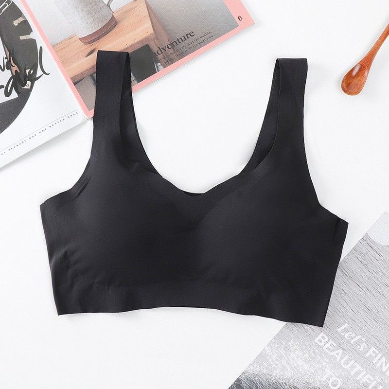 Medan Termurah KD08 Sangat lembut &amp; nyaman dipakai Seamless Bra Cewek Wanita Polos Fitness Yoga BH lembut