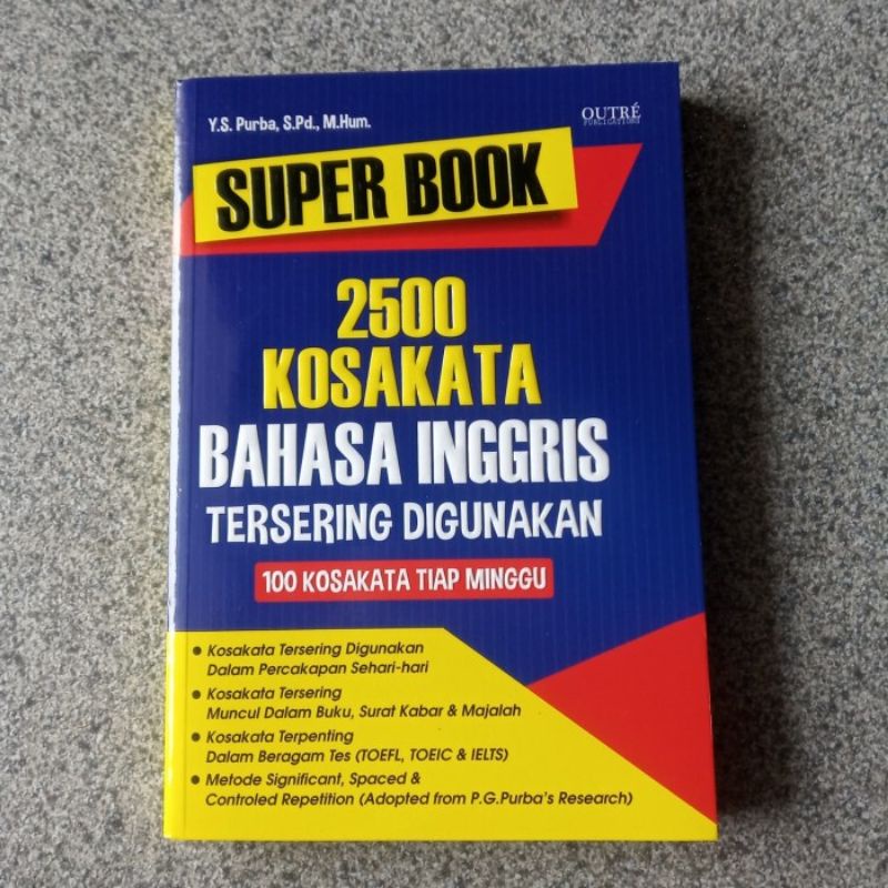 BUKU BAHASA SUPER BOOK 2500 KOSA KATA BAHASA INGGRIS TERSERING DIGUNAKAN-1