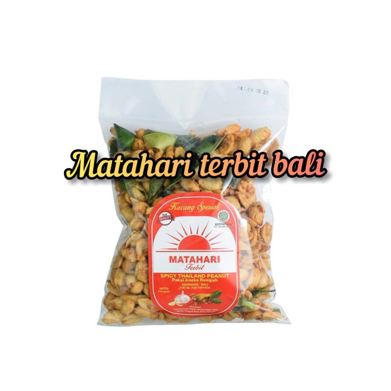 

KACANG MATAHARI TERBIT BALI 330gr RENYAH,EMPUK,RASA BUMBU PEDAS THAILAND