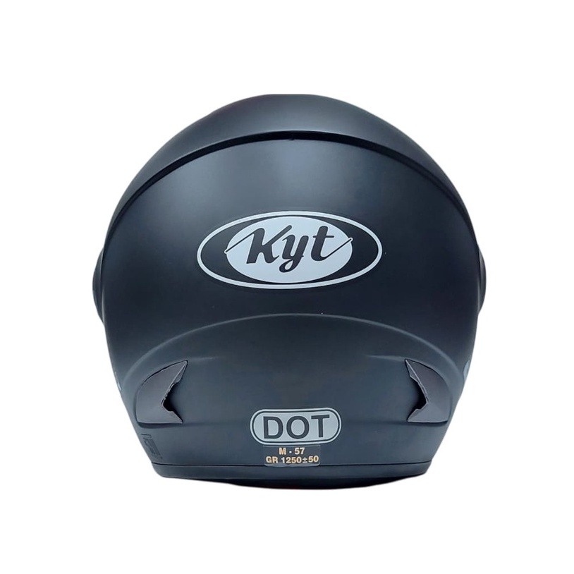 Helm KYT 2 Vision Hitam Doff Original Half Face-2