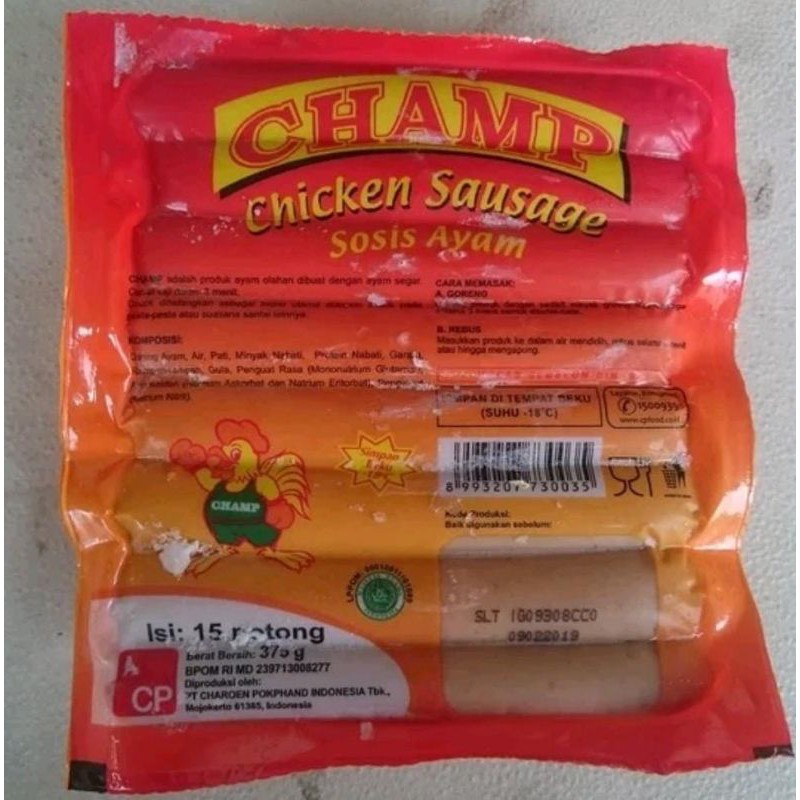 

Champ chicken Sosis 375