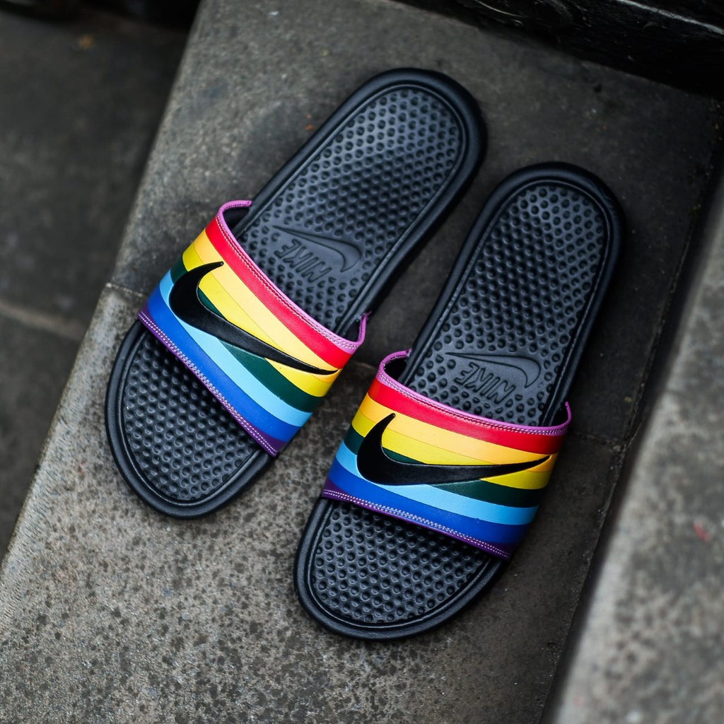 nike rainbow sandals
