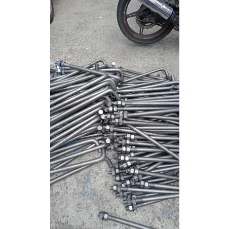 angkur beton m16x30cmx10cm+2mur+2ring plat