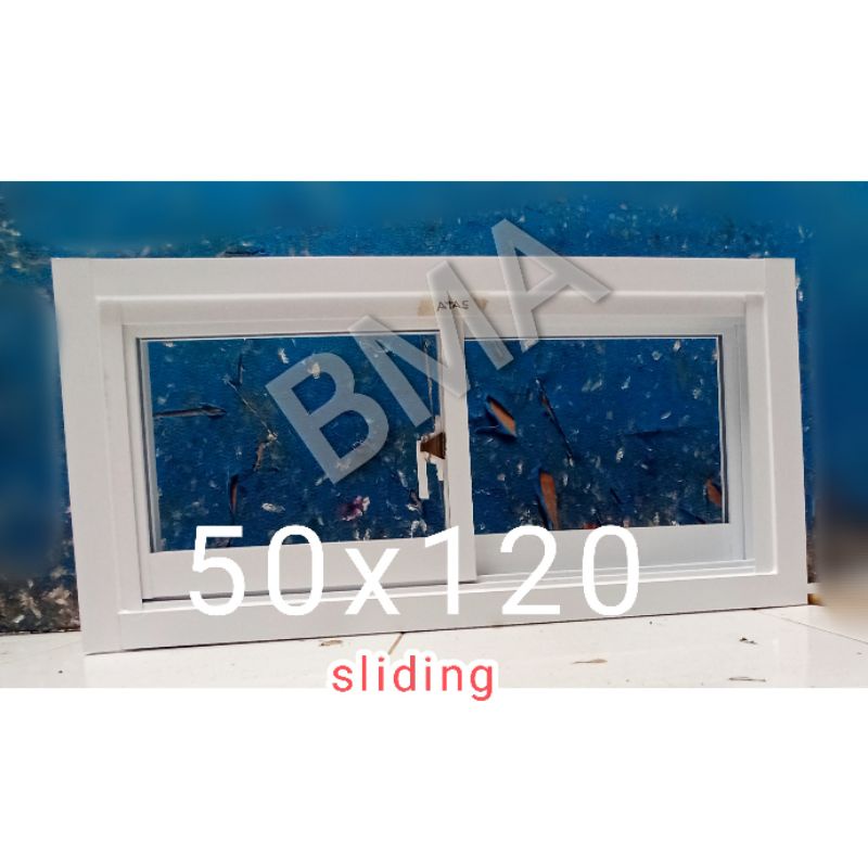 jendela sliding 50x120 aluminium