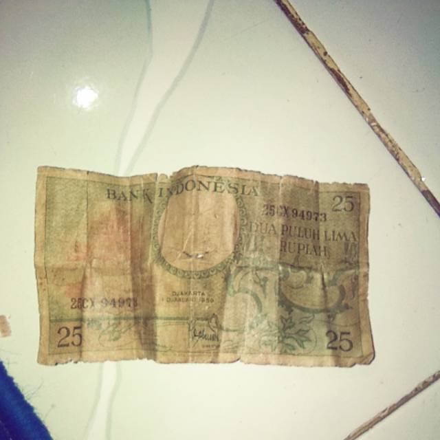 Uang indonesia 25 rupiah tahun 1959