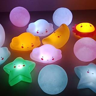 LED MOTIF AWAN / BINTANG lampu tidur motif awan / bulan