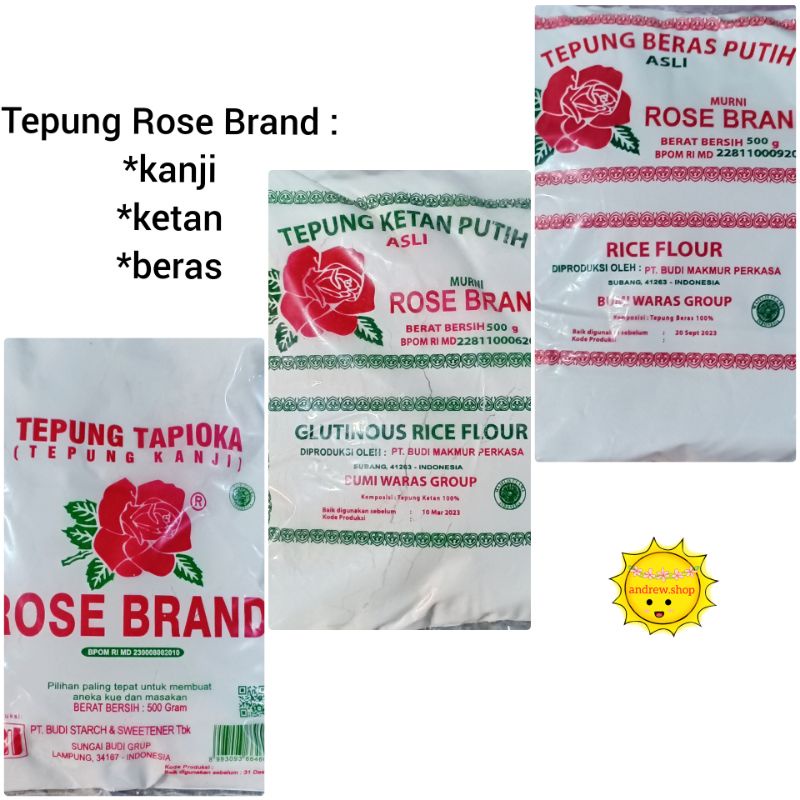 

Tepung Rose Brand 500gr