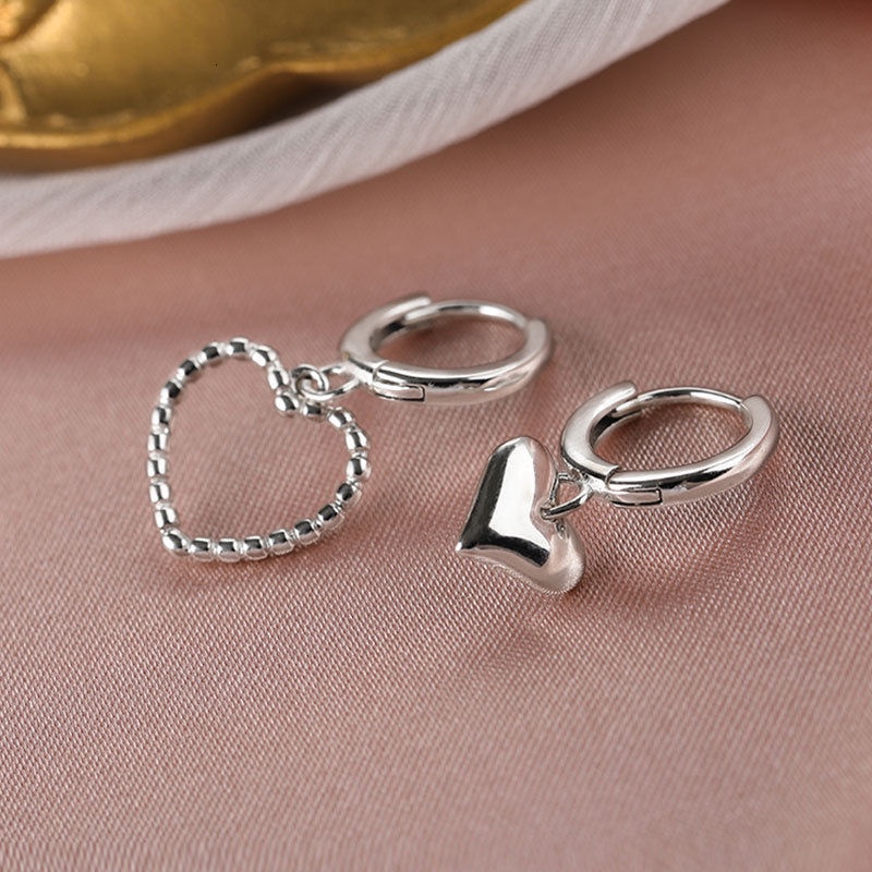 Asymmetric Love Earrings Accessories Trendy Korean Temperament