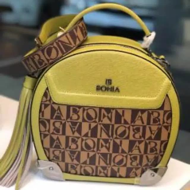 {OkeShop} Bonia original sonia monogram - Kuning Limited