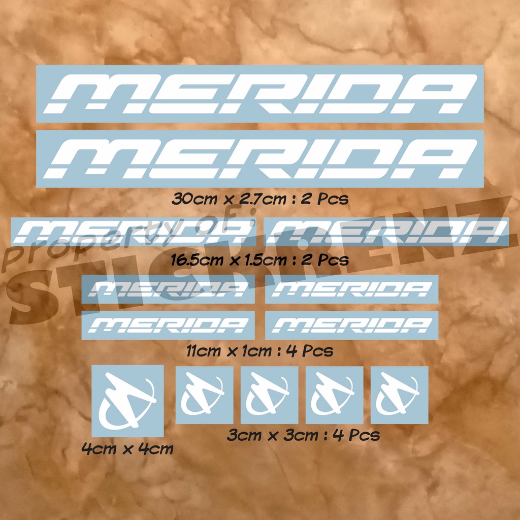 Cutting Sticker Stiker Frame Sepeda Roadbike MTB Merida 02 Custom