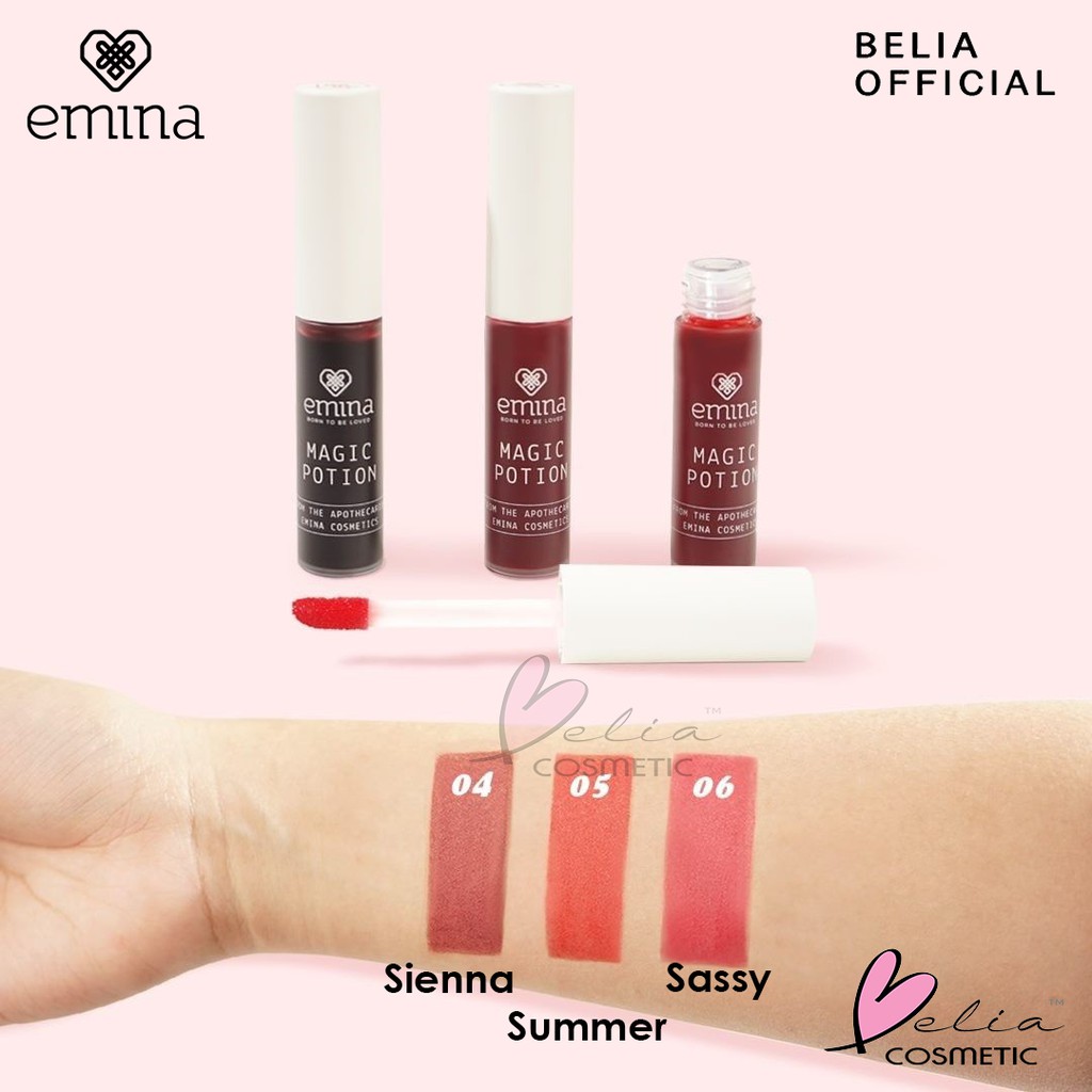 ❤ BELIA ❤ EMINA Magic Potion Lip Tint 5.5mL no 1-6 | liptint emina