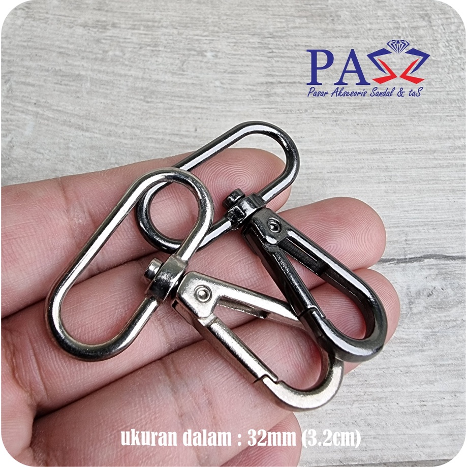 Kait Tas 32mm Murah Bulat Kew-Kew Cantolan Tas