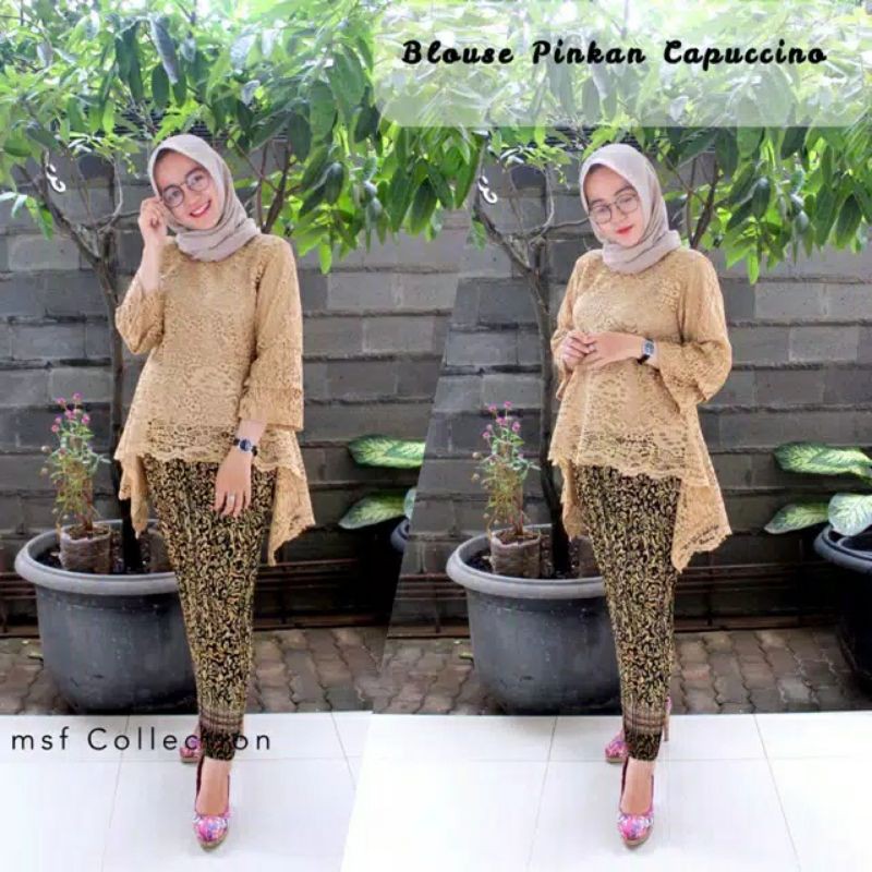 blouse pinkan brukat kebaya brukat atasan