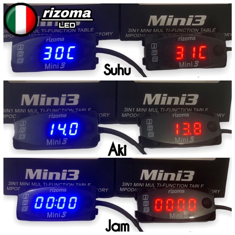 Jual Volt Meter ACCU Aki Voltmeter RIZOMA Volt Meter Motor VoltMeter