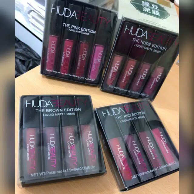 LIPSTIK HUDA Beauty 4in1 / HUDA BEAUTY LIQUID MATTE MINIS