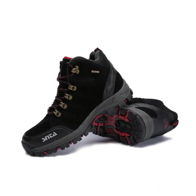 Sepatu Gunung Snta 479 Black Red Trekking/Hiking/Sports/Outdoor Boots