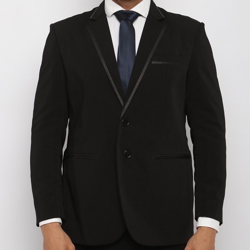 JAS PENGANTIN, WISUDA Warna Hitam LIST