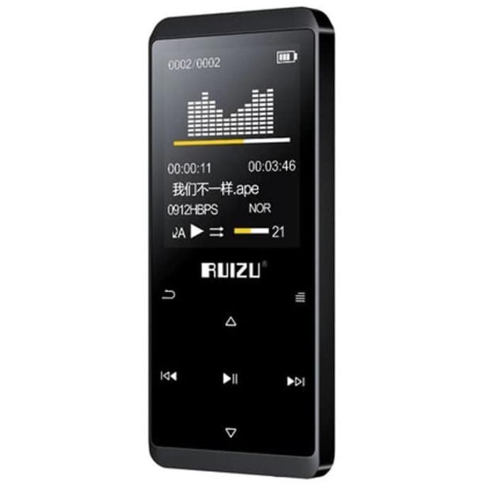 Ruizu D12 16G Mp3 Player Metal Body Lcd 1.8 Inch Tft Rekam Suara Termurah